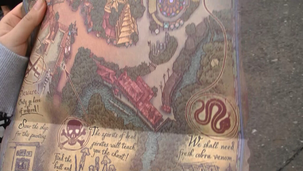 A Pirate's Adventureの宝の地図